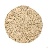 Casual Solid Color Straw Placemat sku image 9