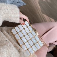 Arylic Marble Square Clutch Evening Bag main image 4