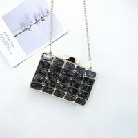Arylic Marble Square Clutch Evening Bag sku image 1