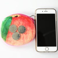 Women's Fruit Plush Zipper Coin Purses main image 5