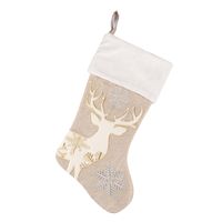 Christmas Elk Cloth Party Christmas Socks sku image 1