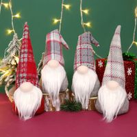 Christmas Cute Plaid Cloth Party Rudolph Doll main image 6