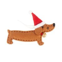 Christmas Dog Nonwoven Party Hanging Ornaments sku image 1