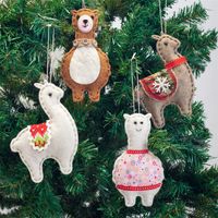 Christmas Christmas Tree Santa Claus Brushed Cloth Nonwoven Party Hanging Ornaments 1 Set sku image 14