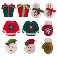 Christmas Christmas Tree Santa Claus Brushed Cloth Nonwoven Party Hanging Ornaments 1 Set main image 4