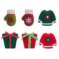Christmas Christmas Tree Santa Claus Brushed Cloth Nonwoven Party Hanging Ornaments 1 Set sku image 15