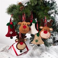 Christmas Christmas Tree Santa Claus Brushed Cloth Nonwoven Party Hanging Ornaments 1 Set sku image 17