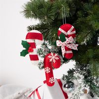 Christmas Christmas Tree Santa Claus Brushed Cloth Nonwoven Party Hanging Ornaments 1 Set sku image 6