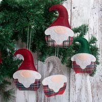 Christmas Christmas Tree Santa Claus Brushed Cloth Nonwoven Party Hanging Ornaments 1 Set sku image 11