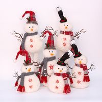 Christmas Cute Snowman Pp Cloth Party Ornaments main image 4