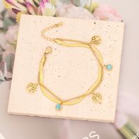 Fashion Star Heart Shape Eye Stainless Steel Bracelets Layered Turquoise Stainless Steel Bracelets 1 Piece main image 9