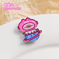 Cute Cartoon Style Animal Drink Shaped Arylic Painted Brooches sku image 13
