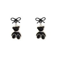 Cartoon Style Bear Alloy Bowknot Women's Drop Earrings 1 Pair main image 2