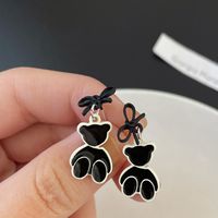 Cartoon Style Bear Alloy Bowknot Women's Drop Earrings 1 Pair main image 5