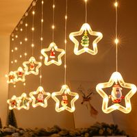 Christmas Cute Santa Claus Star Plastic Party String Lights main image 5