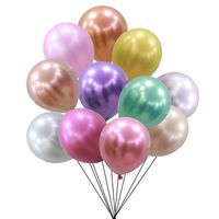 Ballons De Fête De Mariage En Émulsion De Couleur Unie D'anniversaire main image 1