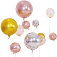 Geburtstag Einfarbig Aluminiumfolie Hochzeit Geburtstag Luftballons main image 5