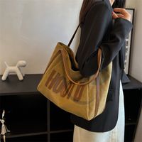 Popular High Quality Bag Women's 2022 New Summer Canvas Shoulder Bag Large Capacity Casual All-match Commute Tote Bag sku image 1