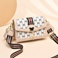 Women's Small Pu Leather Letter Cute Square Magnetic Buckle Crossbody Bag sku image 2