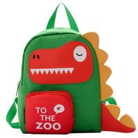 Lucky Pig New 2-5 Years Old Children's Backpack Kindergarten Cartoon Dinosaur Anti-lost Cute Girls' Bags main image 3