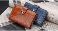 Men's Plaid Magnetic Buckle Card Holders main image 4