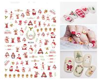 Cute Christmas Tree Snowflake Christmas Stickers Nail Decoration Accessories sku image 3