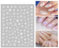 Cute Christmas Tree Snowflake Christmas Stickers Nail Decoration Accessories sku image 6