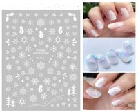 Cute Christmas Tree Snowflake Christmas Stickers Nail Decoration Accessories sku image 10