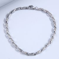 Punk Solid Color Stainless Steel Bracelets Patchwork Stainless Steel Bracelets 1 Piece main image 4