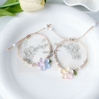 Simple Style Flower Natural Stone Flowers Bracelets main image 1