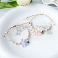 Simple Style Flower Natural Stone Flowers Bracelets main image 2