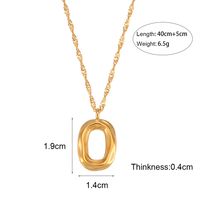 Fashion Oval Stainless Steel Pendant Necklace Plating Stainless Steel Necklaces main image 5