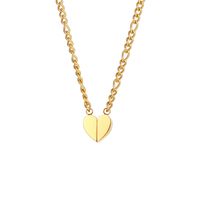 Fashion Heart Shape Stainless Steel Pendant Necklace Plating Stainless Steel Necklaces main image 3