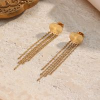 Fashion Tassel Stainless Steel Drop Earrings Stainless Steel Earrings main image 1