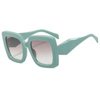 Mode Couleur Unie Pc Uv400 Résine Carré Plein Cadre Femmes De Lunettes De Soleil main image 4