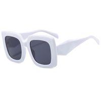 Fashion Solid Color Pc Uv400 Resin Square Full Frame Women's Sunglasses sku image 1