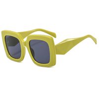 Fashion Solid Color Pc Uv400 Resin Square Full Frame Women's Sunglasses sku image 2