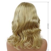 Women's Elegant Gold Weekend High Temperature Wire Centre Parting Curls Wigs main image 6