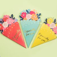 Mother's Day Bouquet Blessing Card Flower Shape Birthday Gift Three-dimensional Creative Card main image 4