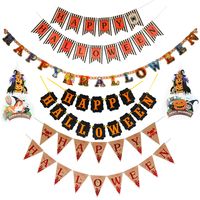 Halloween Letter Stripe Paper Party Flag main image 1