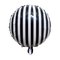Geburtstag Streifen Kariert Aluminiumfolie Gruppe Luftballons main image 2