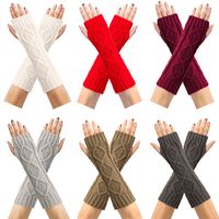 Women's Simple Style Solid Color Acrylic Gloves main image 4