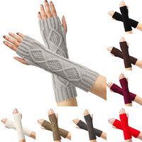 Women's Simple Style Solid Color Acrylic Gloves main image 1