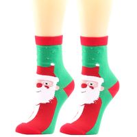 Mujeres Moda Papá Noel Monigote De Nieve Alce Poliéster Algodón Poliéster Jacquard Medias Calcetines De Tobillo sku image 1