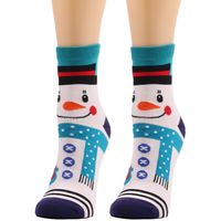 Unisex Fashion Santa Claus Snowman Polyester Jacquard Socks Ankle Socks sku image 3