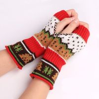 Women's Fashion Christmas Tree Acrylic Gloves main image 3