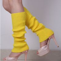 Women's Simple Style Solid Color Blending Acrylic Jacquard Socks Over The Knee Socks sku image 13