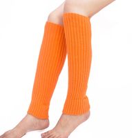 Frau Einfacher Stil Einfarbig Mischen Acryl Jacquard Socken Über Die Knie Socken sku image 12