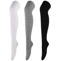 Women's Basic Solid Color Polyester Cotton Polyester Jacquard Socks Over The Knee Socks main image 4