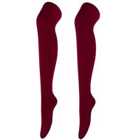 Women's Basic Solid Color Polyester Cotton Polyester Jacquard Socks Over The Knee Socks sku image 5